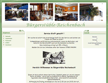 Tablet Screenshot of buergerstueble-reichenbach.de